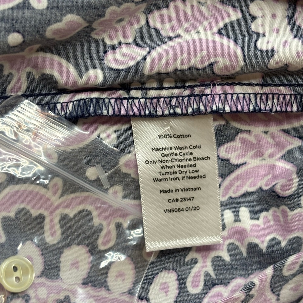 Talbots Poplin Fit & Flare sleeveless shirt dress with pockets - size 4P - NWT - Picture 11 of 13